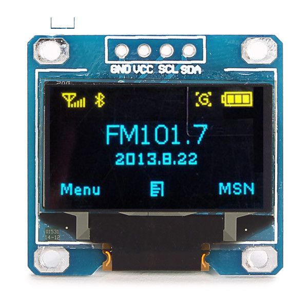0.96 inch OLED module  128X64 Blue ( 0.96 Inch OLED Ekran ) resmi 1